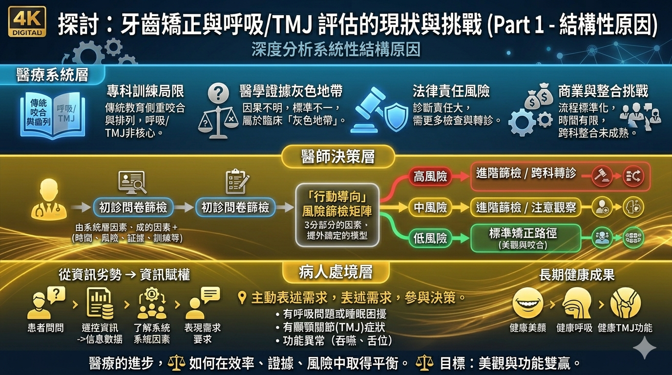 探討：牙齒矯正與呼吸/TMJ 評估的現狀與挑戰 Part 1 - 結構性原因