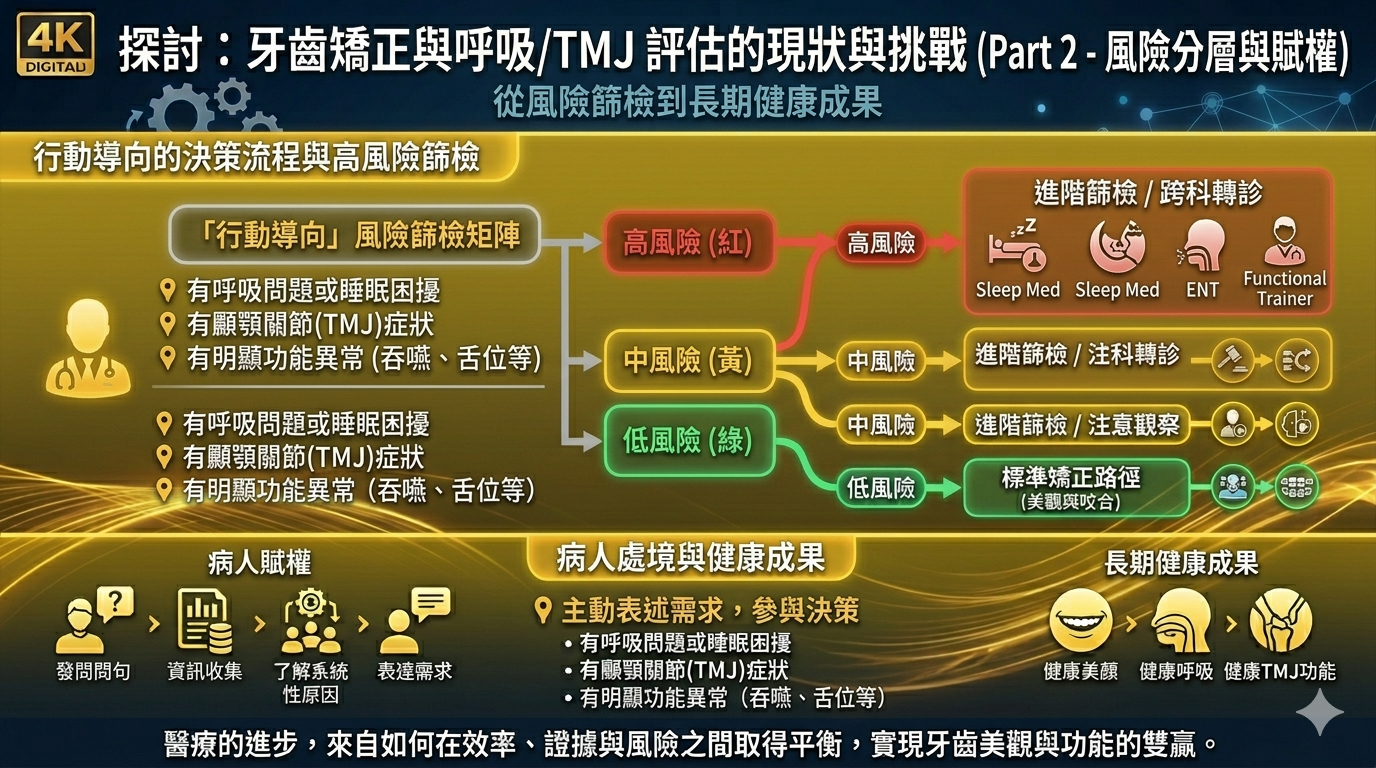 探討：牙齒矯正與呼吸/TMJ 評估的現狀與挑戰 Part 2 - 風險分層與賦權